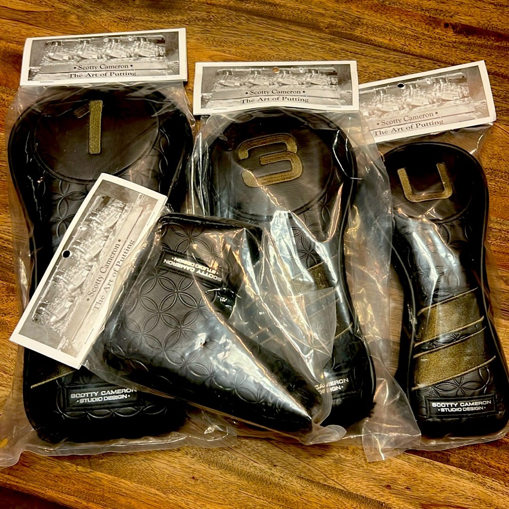 Geo-Wanderer 2019 Full Set with Putter new in bag leather with olive stitch